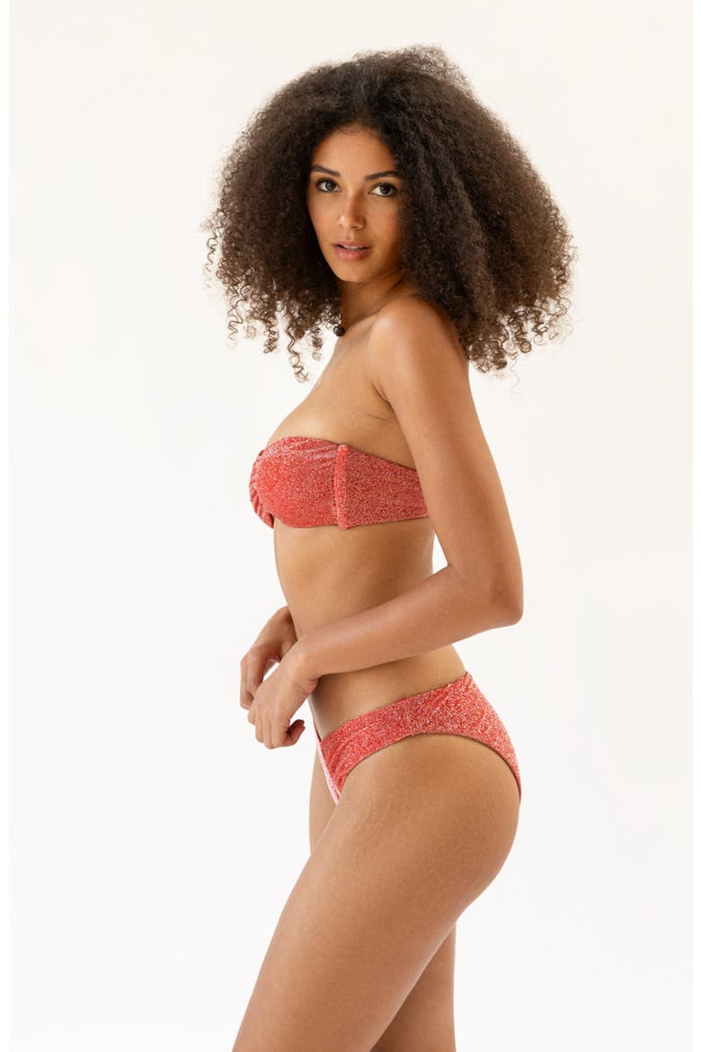 Angel Cheeky Bikini Bottom, Alternate, color, Flame