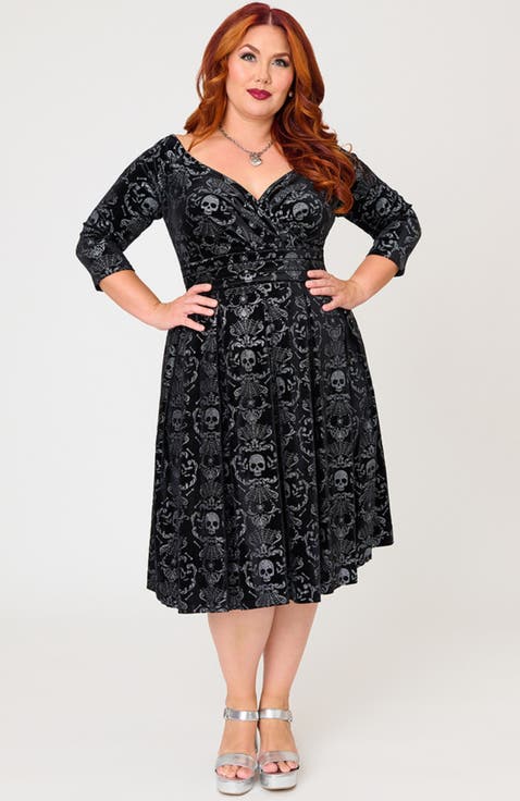 Plus Size 1950s Marceline Swing Dress