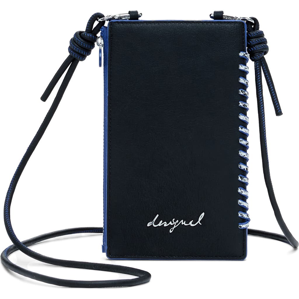 Desigual Faux Leather Crossbody Bag In Black