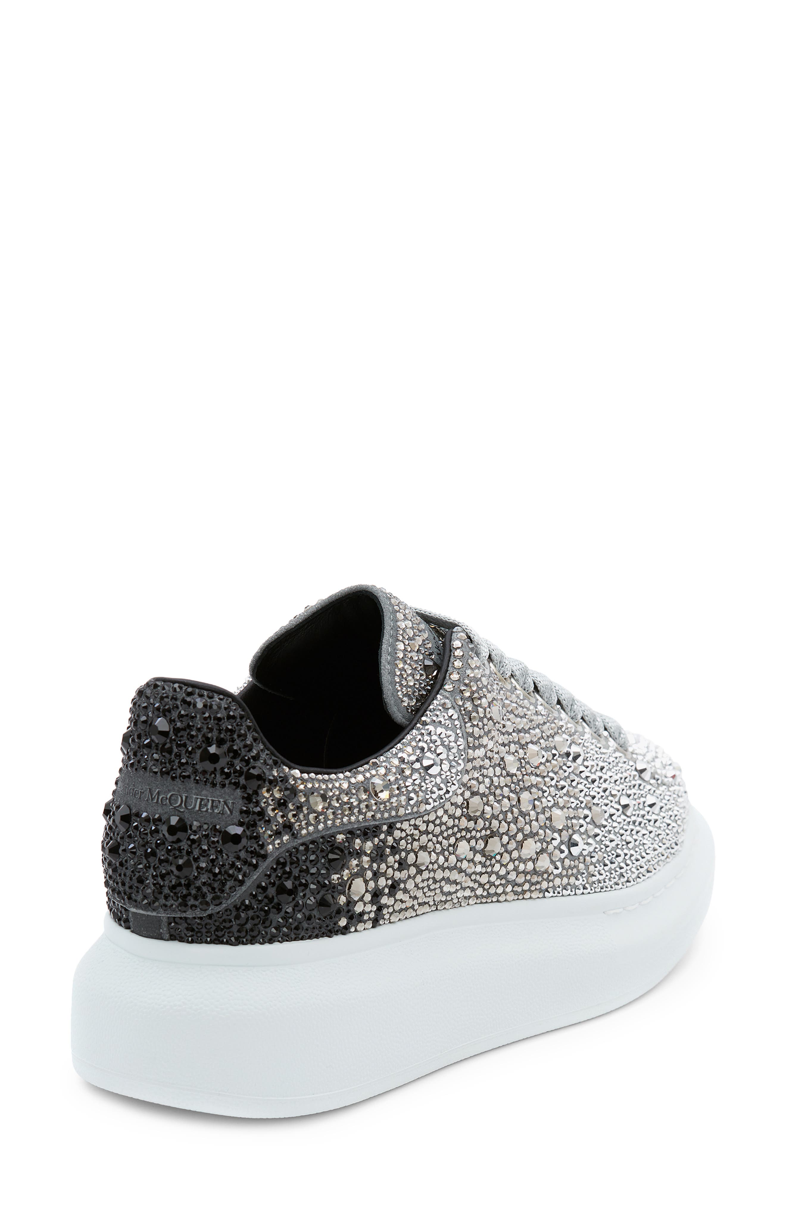 McQueen Alexander McQueen Oversize Crystal Sneaker, Alternate, color, 