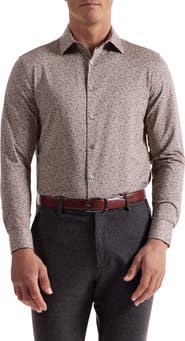 Bugatchi James OoohCotton® Floral Twill Button-Up Shirt