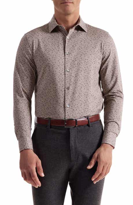 Bugatchi James OoohCotton® Floral Twill Button-Up Shirt