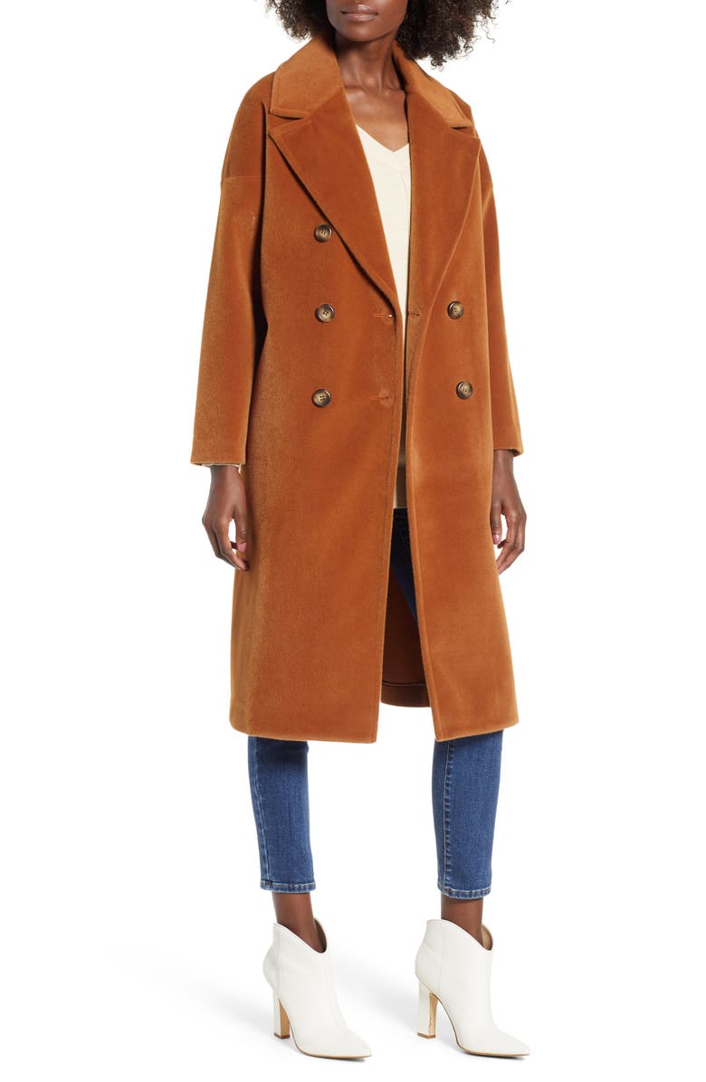 Mural Oversize Midi Coat, Main, color, 