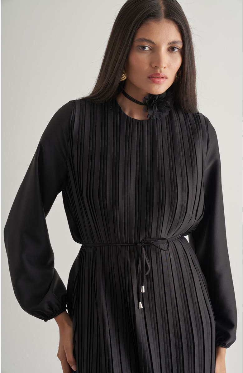 Mizalle Maxi Dress, Alternate, color, Black