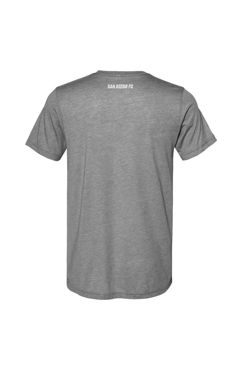 500 LEVEL Men's 500 Level Heather Gray San Diego FC Primary Logo Premium T-Shirt, Alternate, color,