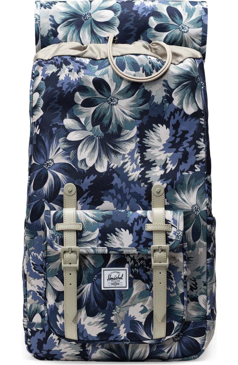 Herschel Supply Co. Little America Backpack, Alternate, color, Floral Tapestry