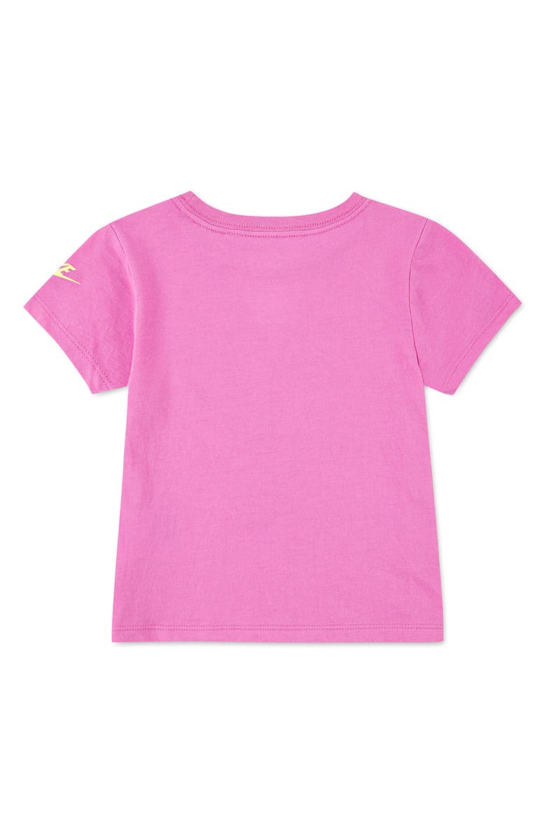 Nike Kids' Flower Logo Graphic T-Shirt, Alternate, color, Playful Pink
