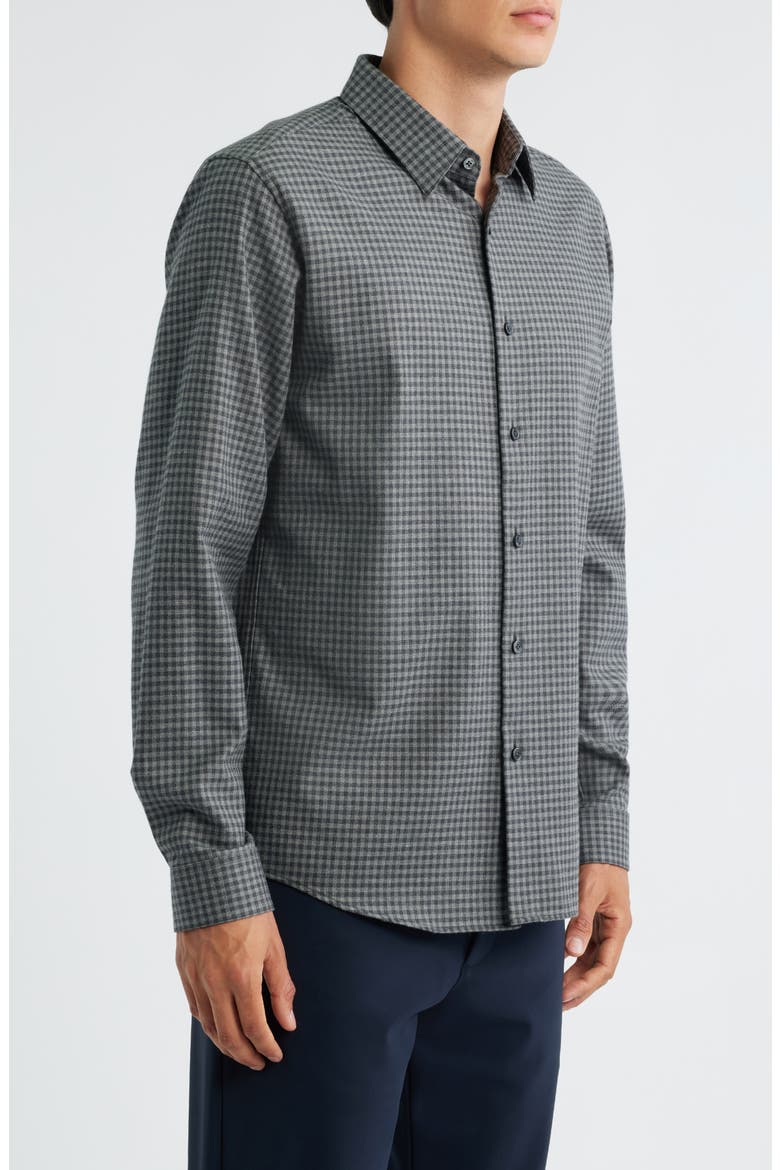 Irving Standard Fit Cotton Gingham Button-Up Shirt, Alternate, color, CHARCOAL MULTI