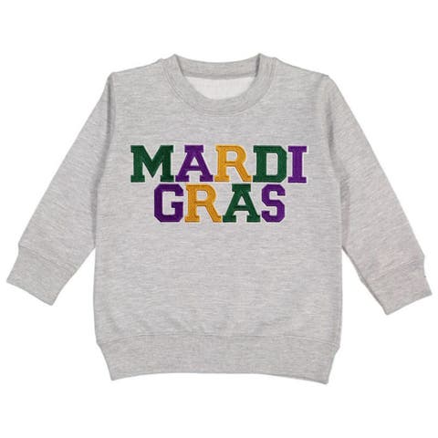 Mardi Gras Patch Sweatshirt (Baby, Toddler, Little Kid & Big Kid)