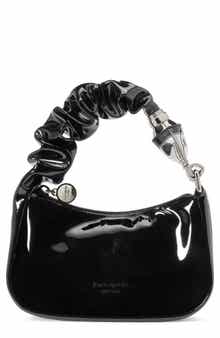 squeeze patent leather mini bag