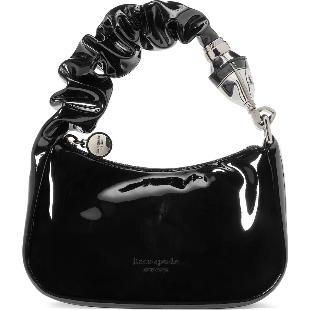 Shop Kate Spade New York Squeeze Patent Leather Mini Bag In Black