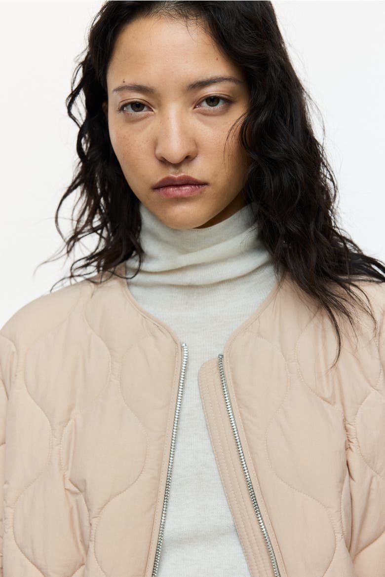 Thermolite® Quilted Jacket, Alternate, color, Light beige