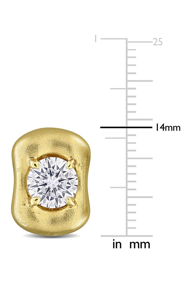 Moissanite Stud Earrings, Alternate, color, GOLD
