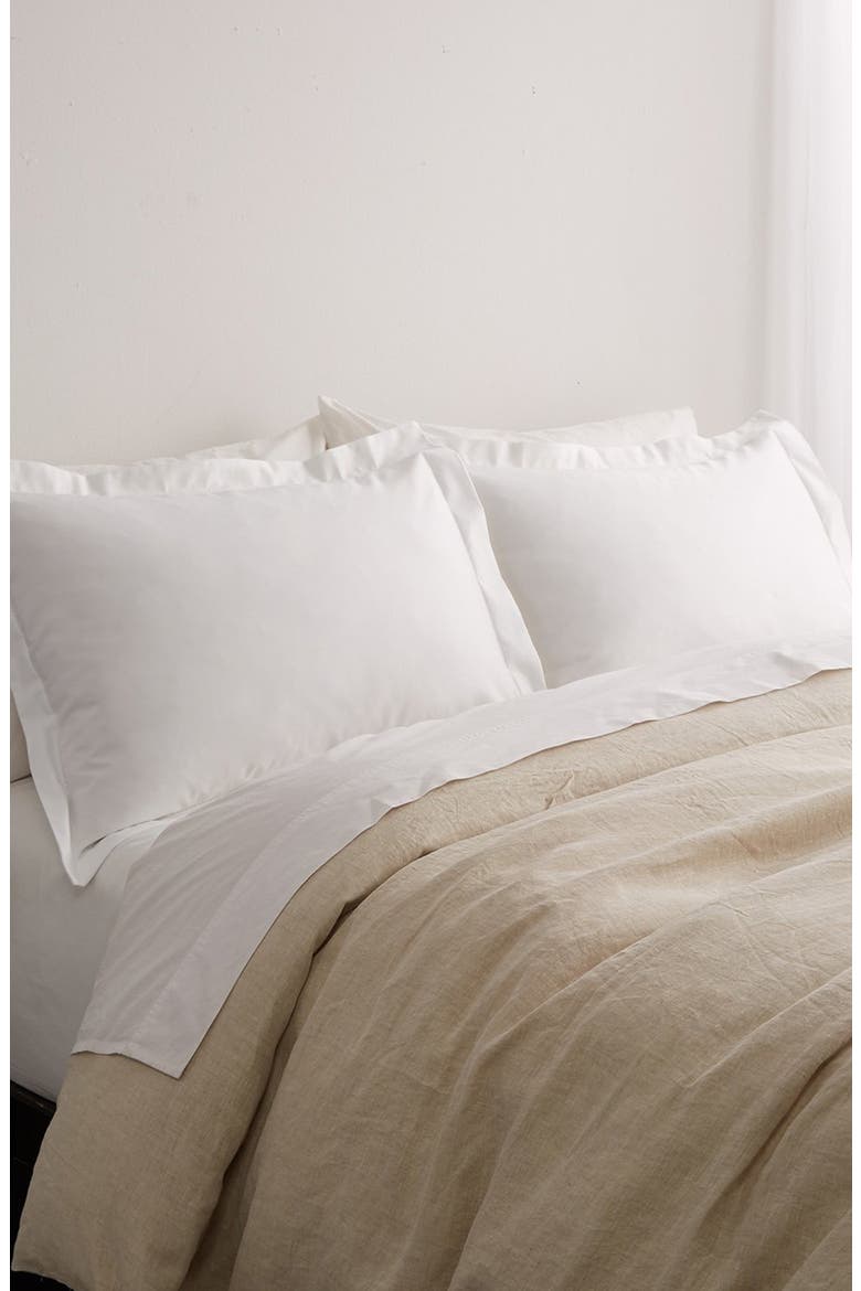 Linen Duvet Cover, Alternate, color, NATURAL