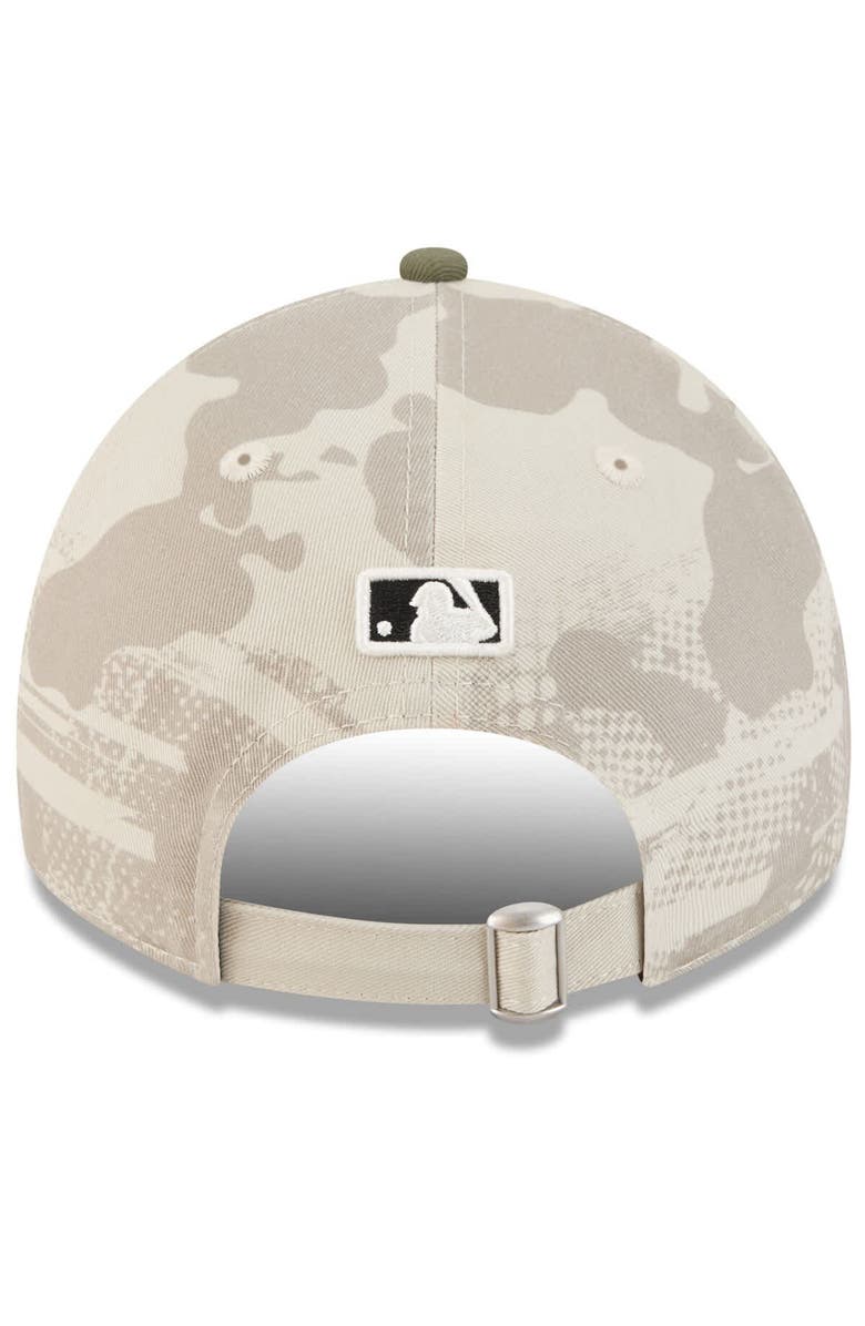 New Era Women's New Era Light Beige/Olive Boston Red Sox 2025 Armed Forces Day 9TWENTY Adjustable Hat, Alternate, color, Light Beige