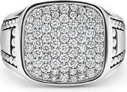 LAGOS Anthem Pavé Diamond Signet Ring