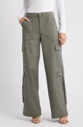 Wit & Wisdom High Waist Cotton Blend Cargo Pants