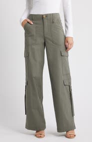 Wit & Wisdom High Waist Cotton Blend Cargo Pants