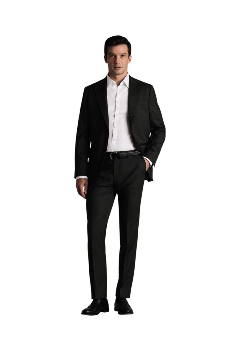 Puppytooth Slim Fit Italian Suit Jacket, Alternate, color, Forest Green