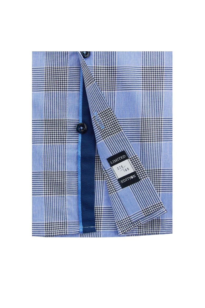 Sharkfin Tailored Fit Button Down Shirt, Alternate, color, Blue