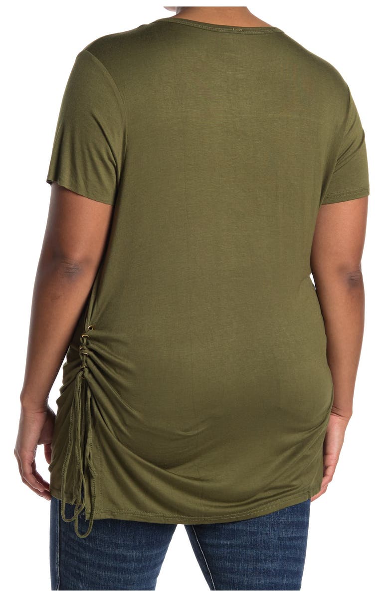 Forgotten Grace Side Tie Tunic Blouse, Main, color, 