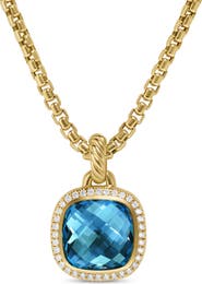 David Yurman Albion® Pendant in 18K Yellow Gold with Diamonds, 11mm