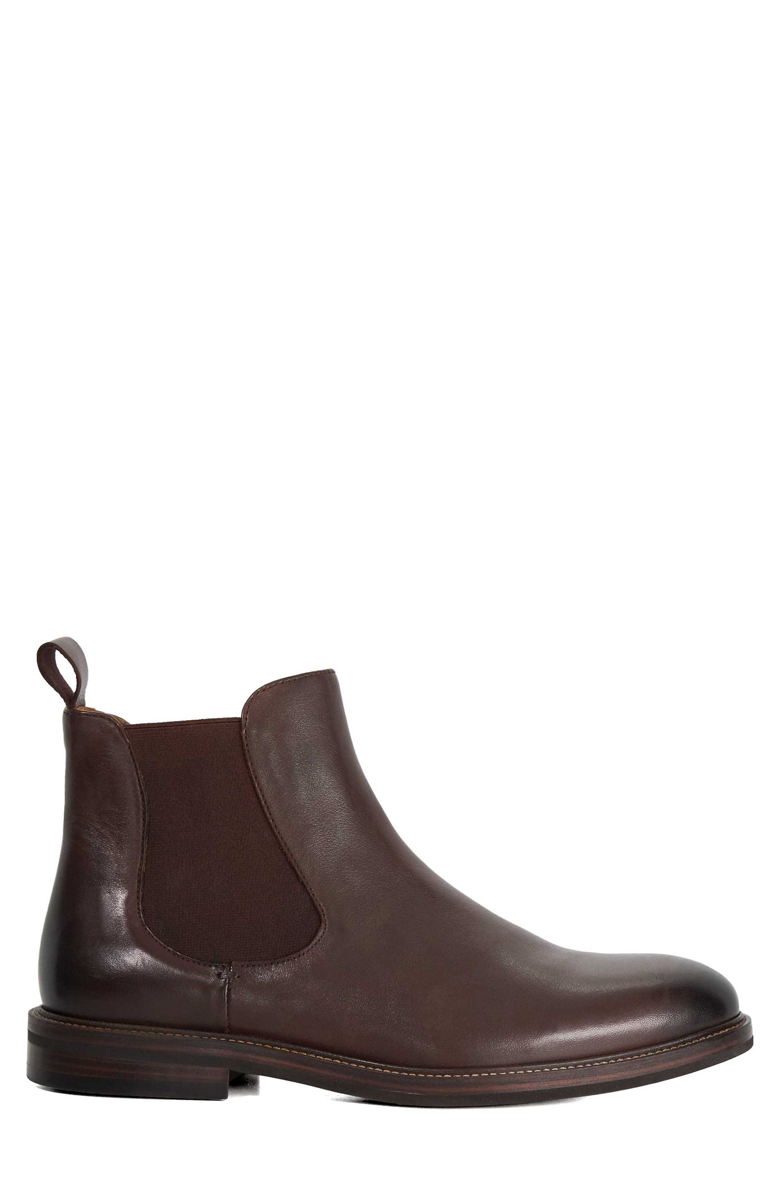 Maisen Plain Toe Chelsea Boot, Alternate, color, BROWN