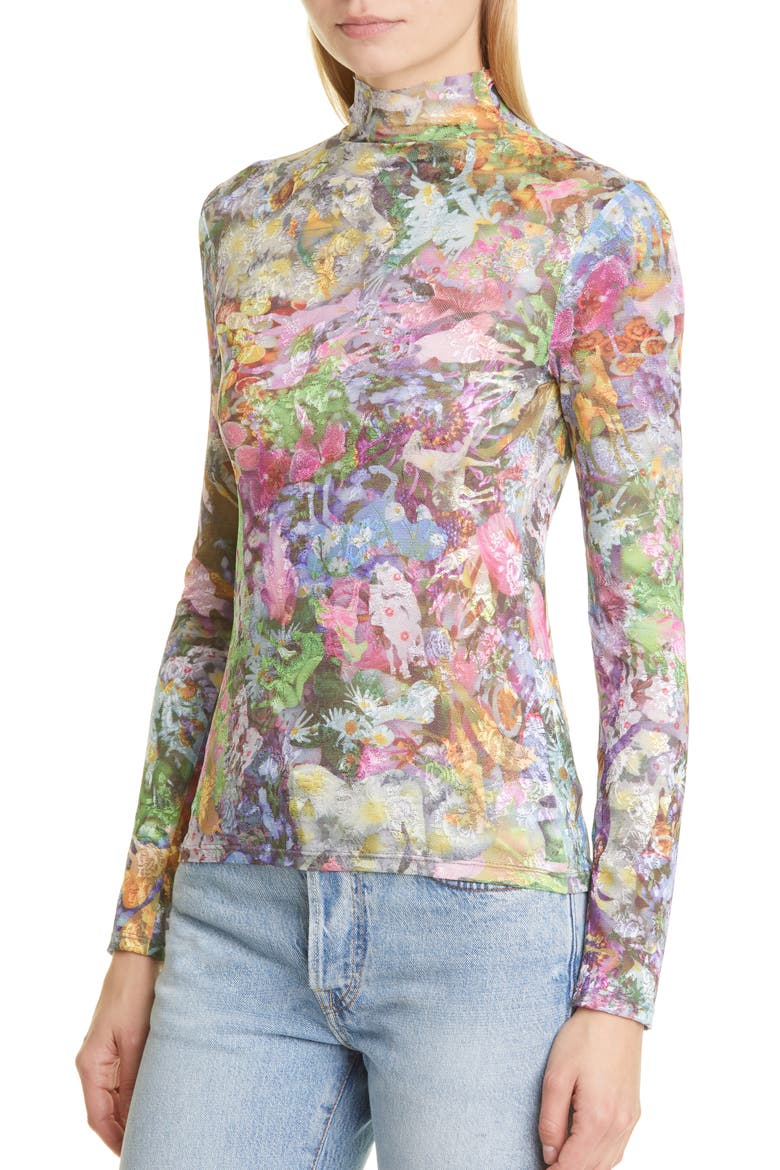 Cardio Nova Lace Top, Alternate, color, PONY PARTY