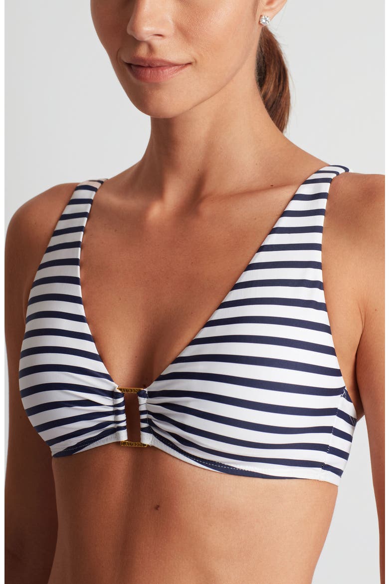 Ring Bikini Top, Alternate, color, NAVY WHITE