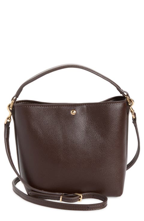 Faux Leather Bucket Bag