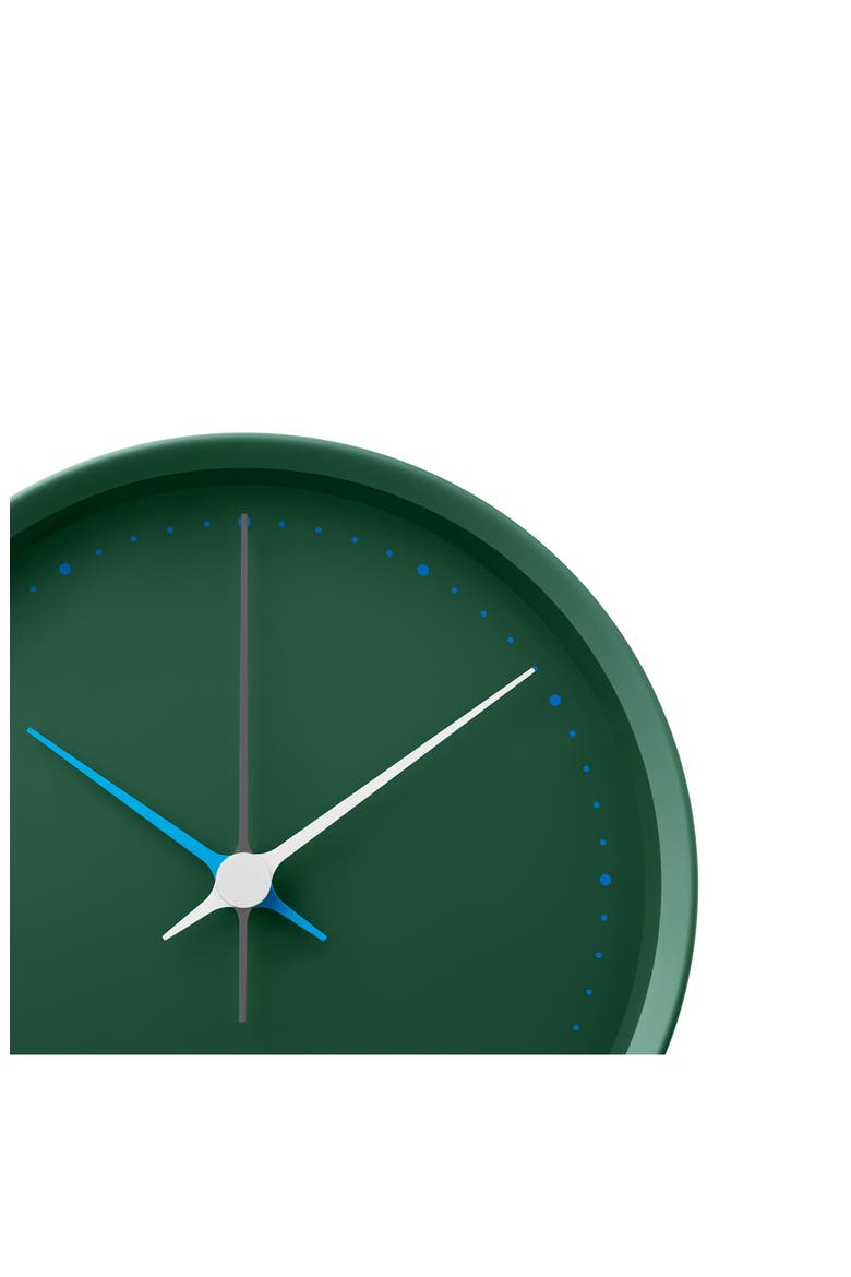 Koppel Wall Clock, Alternate, color, GREEN
