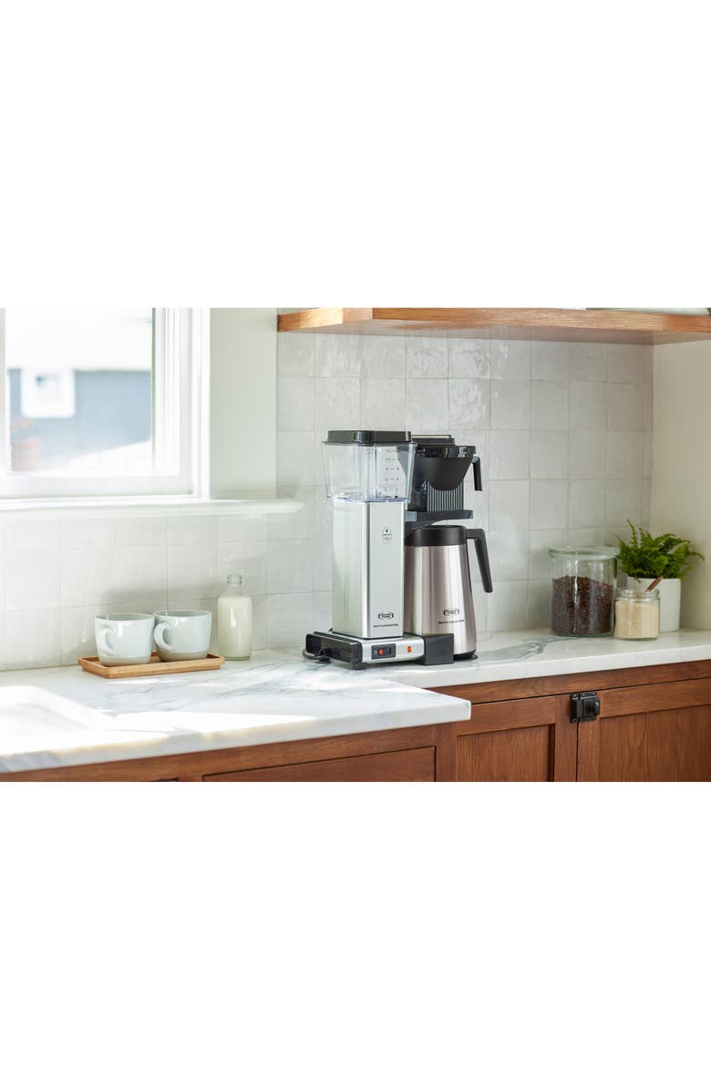 Moccamaster KBGT Thermal Coffee Brewer, Alternate, color, Polished Silver