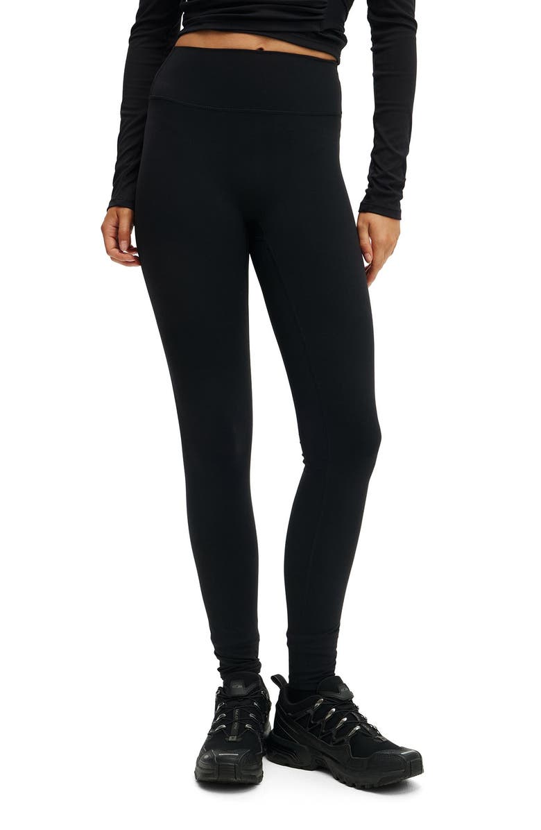 COTTON ON BODY Women's Active Ultra Luxe Invisible Scrunch Tight, Alternate, color, Black