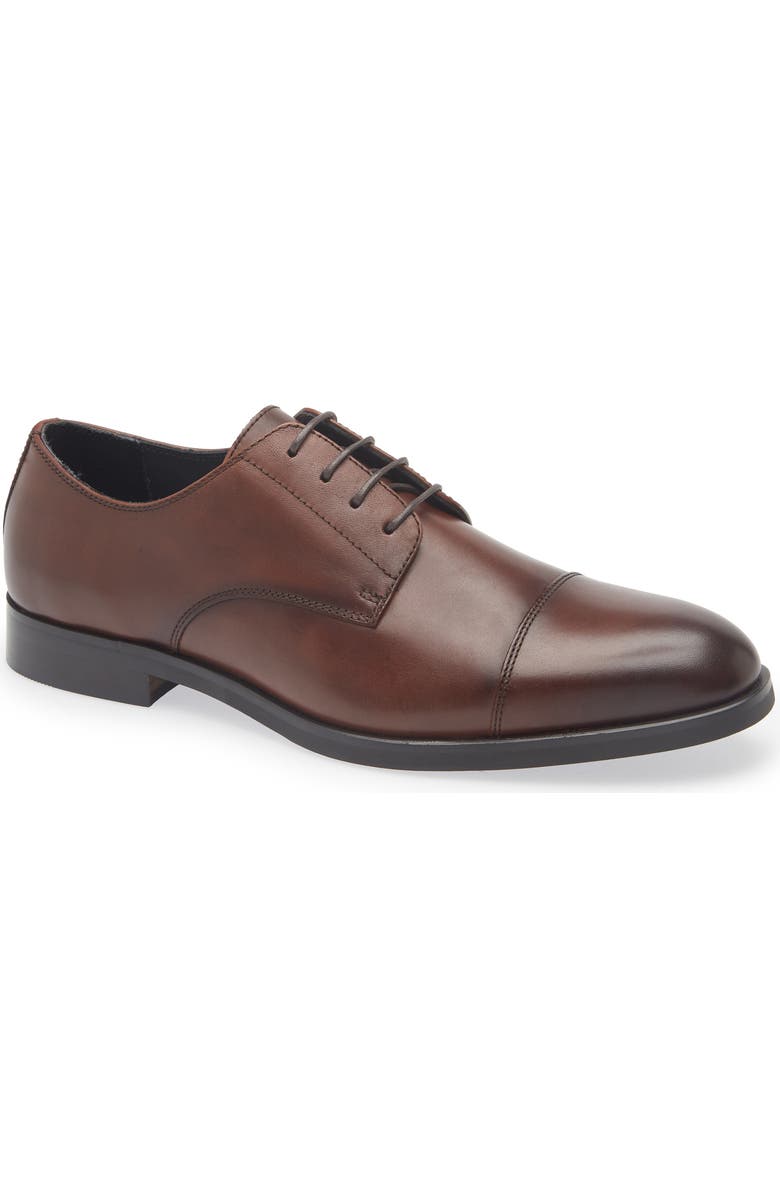 Nordstrom Elliott Cap Toe Lace-Up Derby, Main, color, Brown Sepia