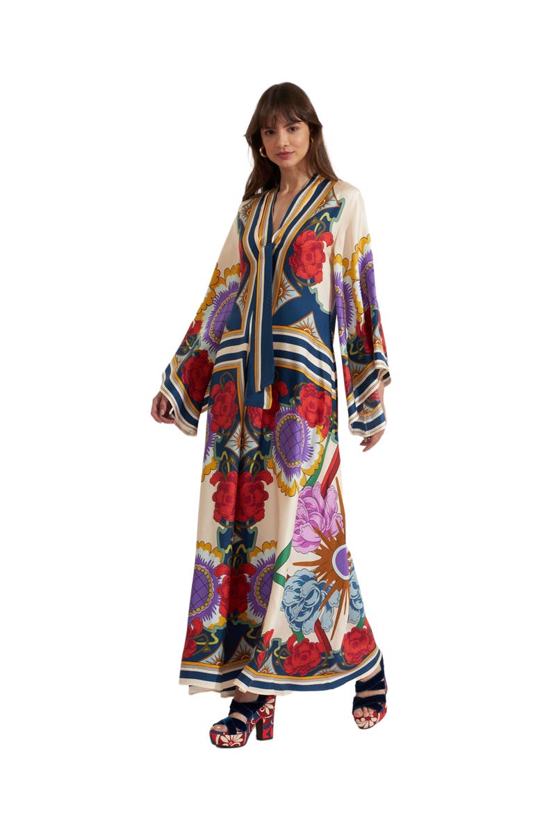 La DoubleJ Magnifico Dress Placée Taormina Rust, Main, color,