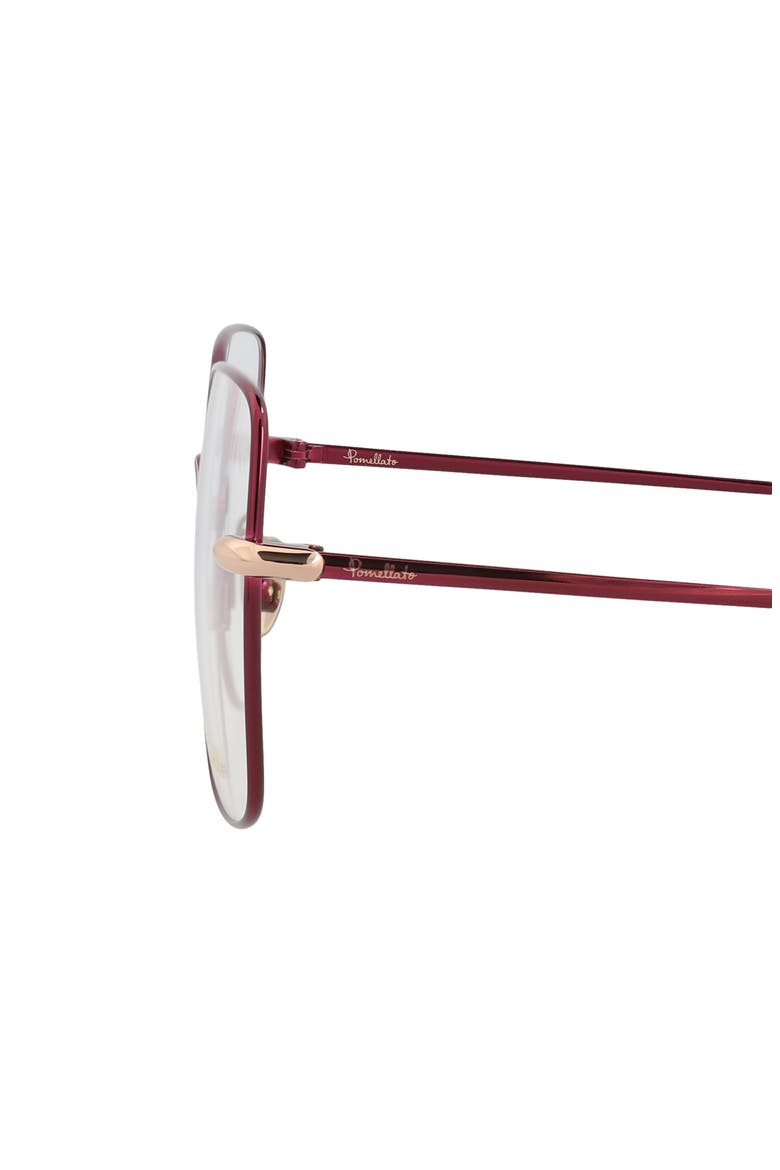 57mm Square Optical Glasses, Alternate, color, VIOLET TRANSPARENT