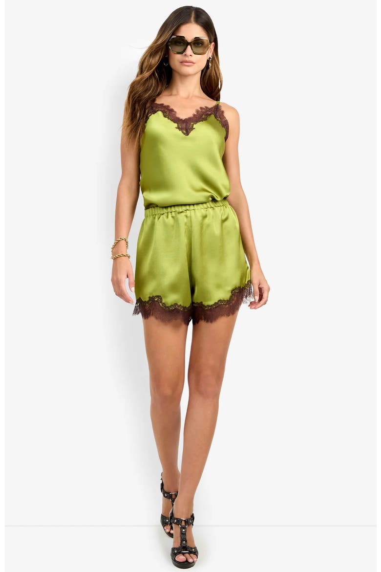 Safira Short, Alternate, color, Dark Fennel