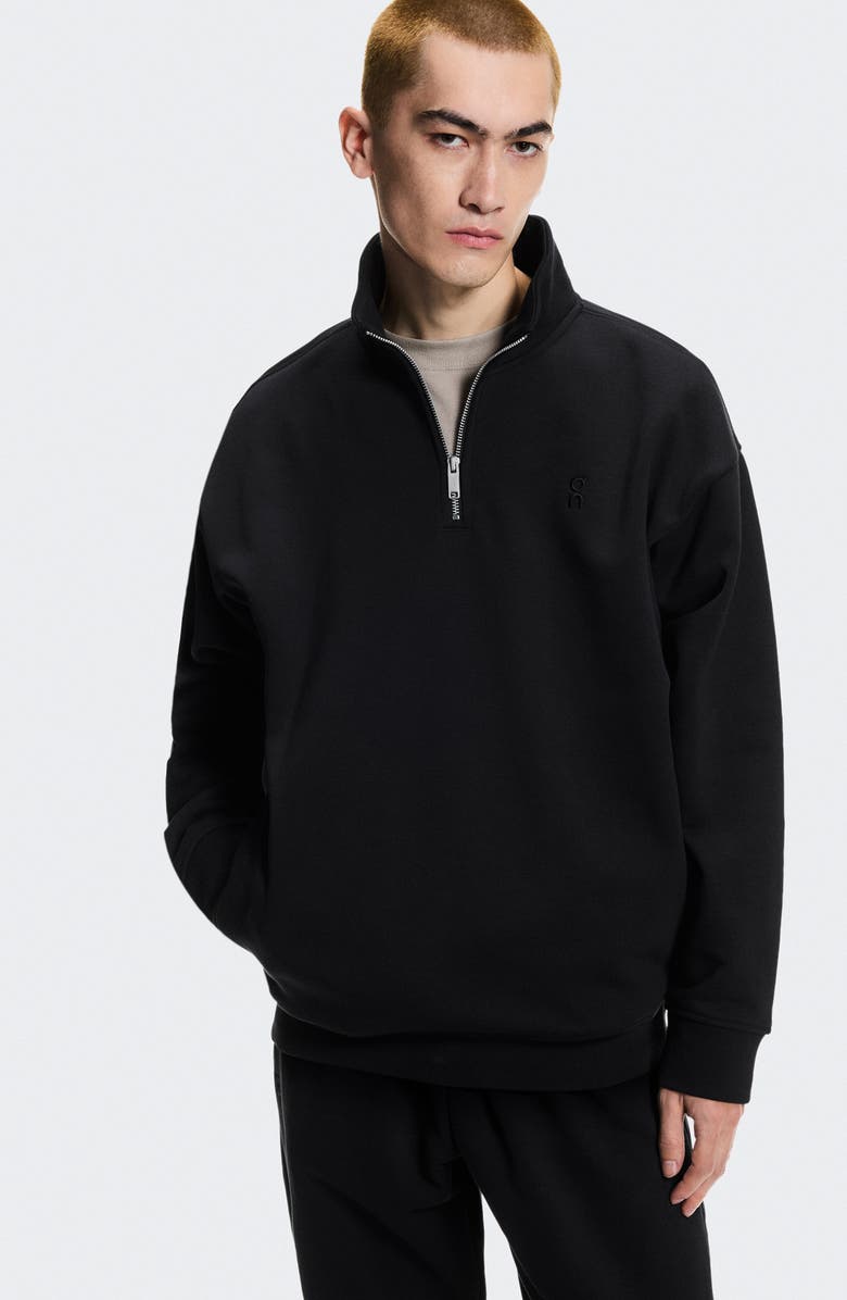 On Club Collective Quarter Zip, Alternate, color, Black