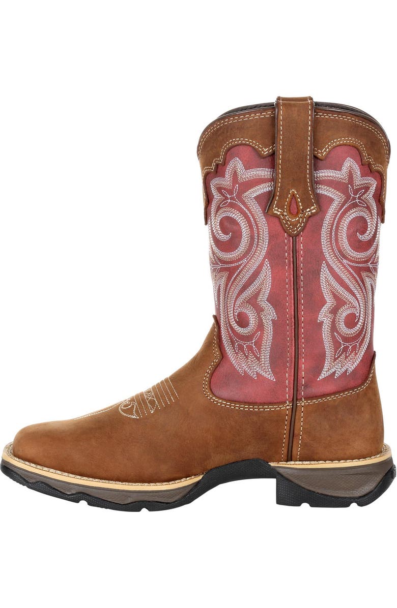 DURANGO Women's Red Western Boot, Alternate, color, Briar Brown And Rusty Red