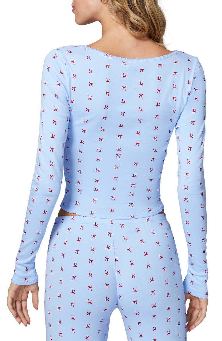 Florence by Mills Holidaze Rib Sleep Top, Alternate, color, Windsurfer Ribn