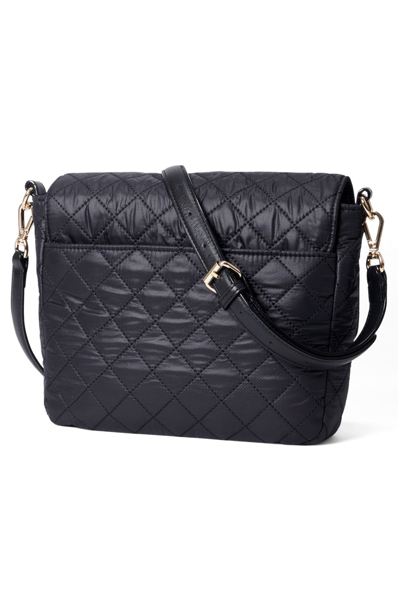 MZ Wallace Medium Crosby Lock Quilted Nylon Crossbody Bag, Alternate, color, 