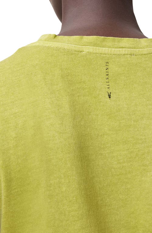 Allsaints Anna Cotton Tee In Unity Green