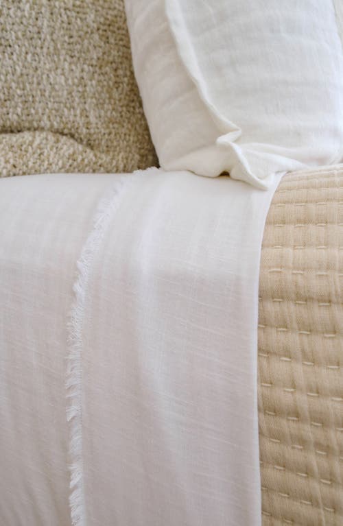Pom Pom At Home Frayed Edge Sheet Set In White