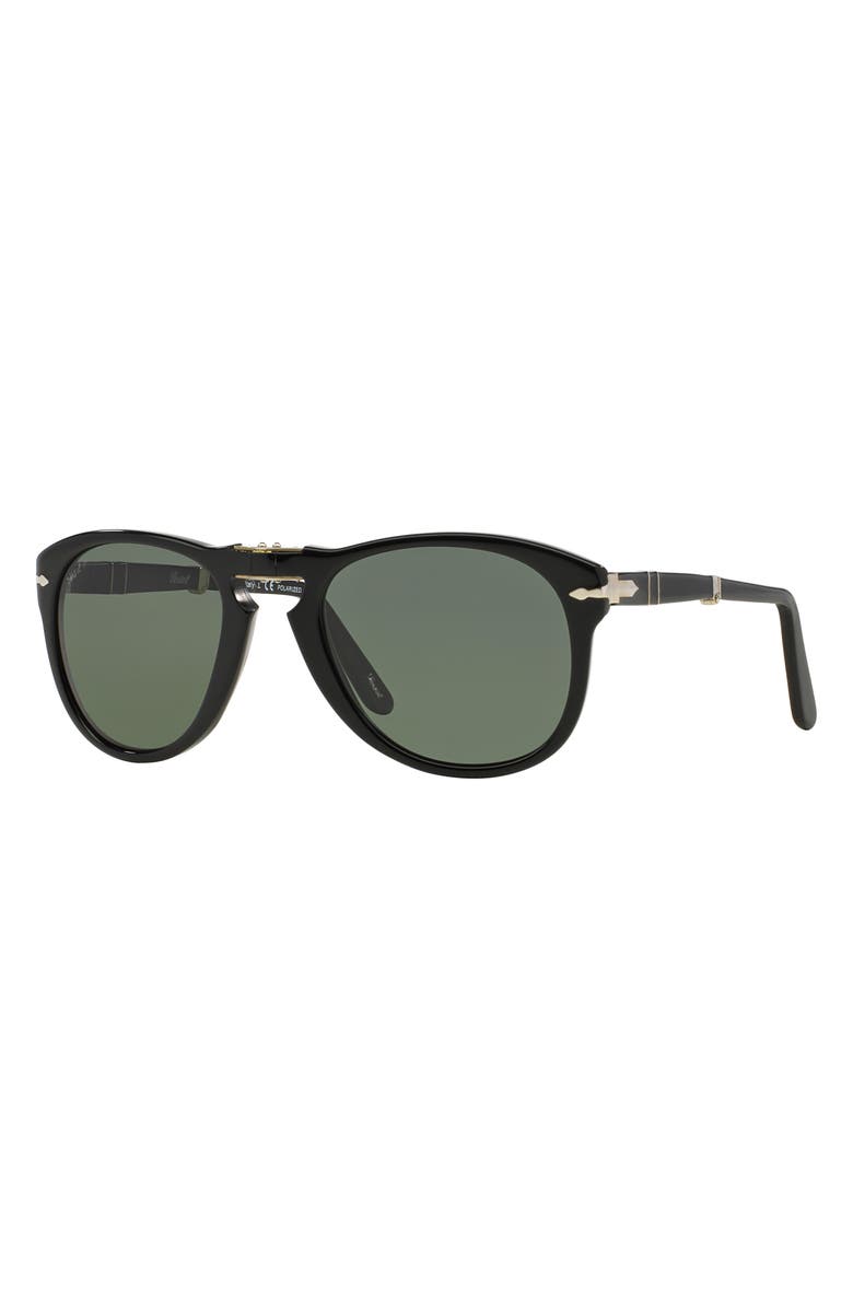 Persol Folding Polarized Keyhole Sunglasses, Alternate, color,