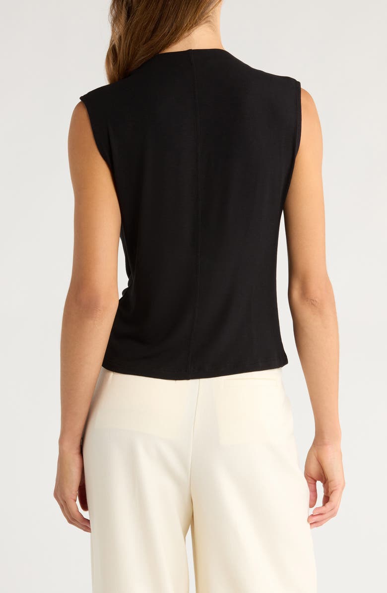 Vince Cowl Neck Sleeveless Top, Alternate, color, Black