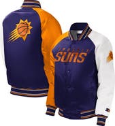 STARTER Youth Starter Purple Phoenix Suns Raglan Full-Snap Varsity Jacket