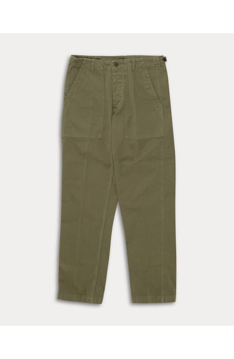 Newfatigue Herringbone Cotton Trousers