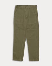 Fortela Newfatigue Herringbone Cotton Trousers