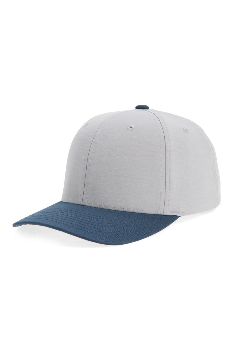 Flourish Snapback Cap, Main, color, HEATHER GREY
