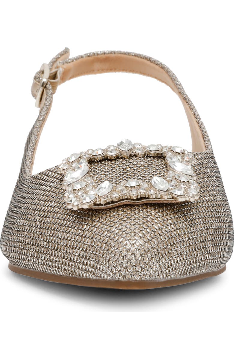 Anne Klein Kith Slingback Flat, Alternate, color, Platinum